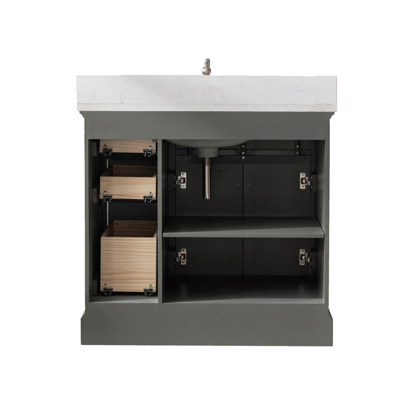 Three Posts™ Currahee 36'' Freestanding Single Bathroom Vanity with